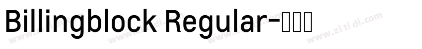 Billingblock Regular字体转换